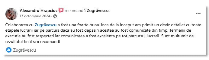 Recenzie client Zugrăvescu