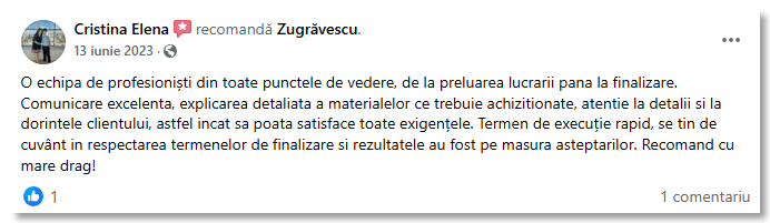 Recenzie client Zugrăvescu