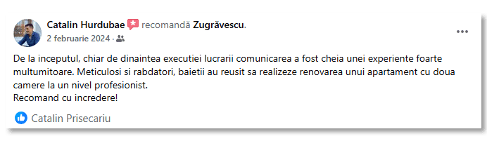 Recenzie client Zugrăvescu